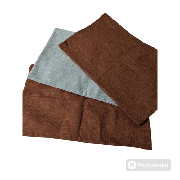 3 Cushion/Duvet Covers. Grey/dark Orange NWOT - Picture 3 of 9